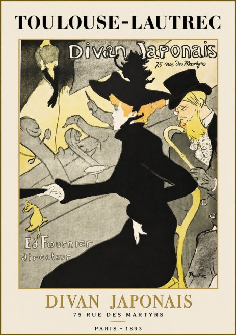Toulouse-Lautrec Divan Japonais No1 - Poszter