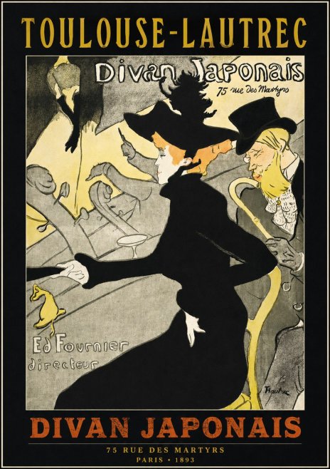 Toulouse-Lautrec Divan Japonais No2 - Poszter