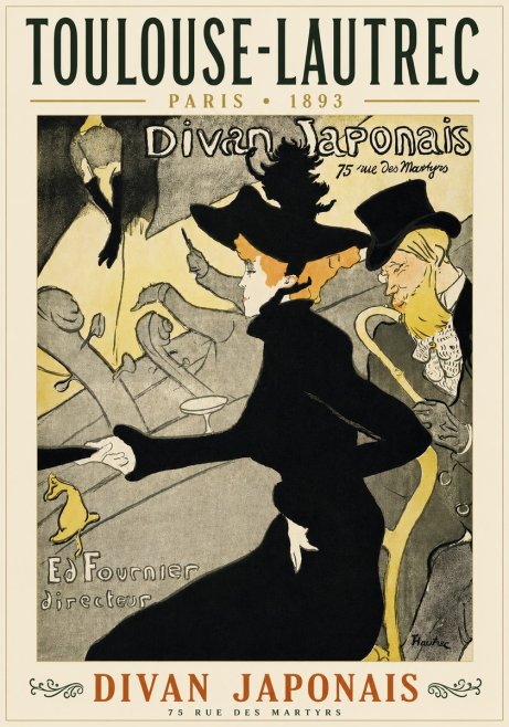 Toulouse-Lautrec Divan Japonais No4 - Poszter
