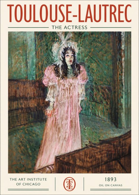 Toulouse-Lautrec The Actress No2 - Poszter