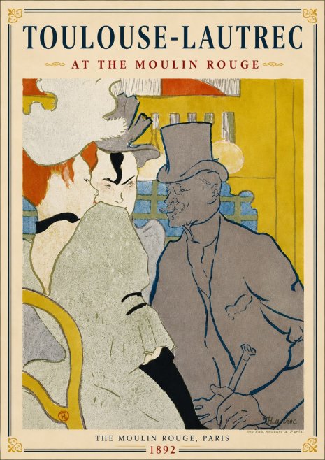 Toulouse-Lautrec At the Moulin Rouge IX No6 - Poszter