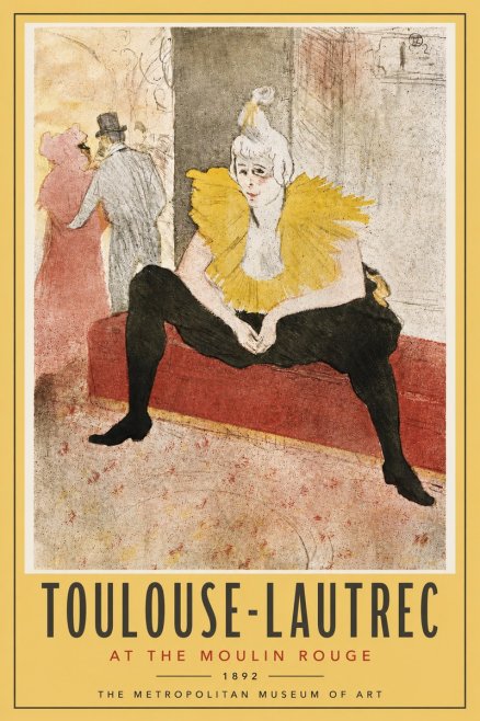 Toulouse-Lautrec At the Moulin Rouge X No4 - Poszter