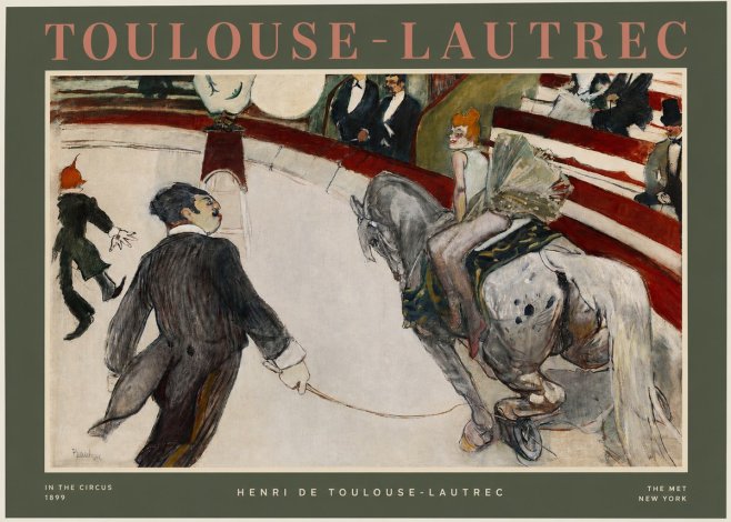 Toulouse-Lautrec In the Circus No2 - Poszter