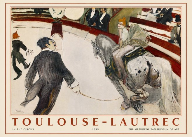 Toulouse-Lautrec In the Circus No3 - Poszter