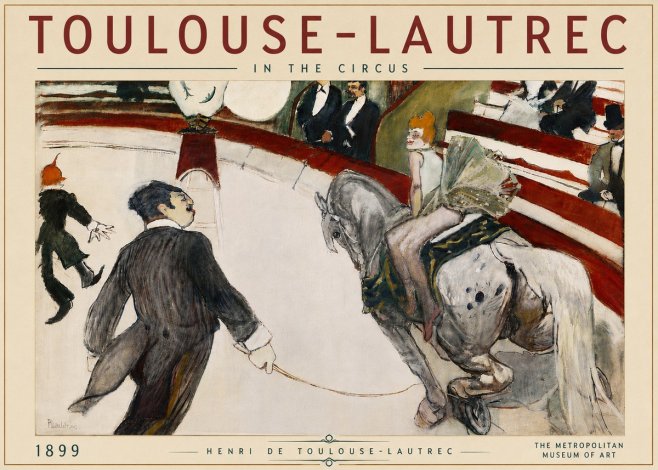 Toulouse-Lautrec In the Circus No6 - Poszter