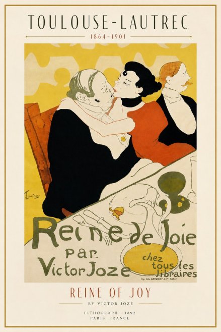 Toulouse-Lautrec Reine De Joie II No3 - Poszter