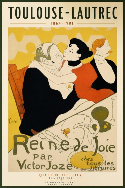 Toulouse-Lautrec Reine De Joie II No4 - Poszter