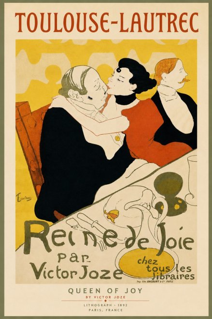 Toulouse-Lautrec Reine De Joie II No5 - Poszter