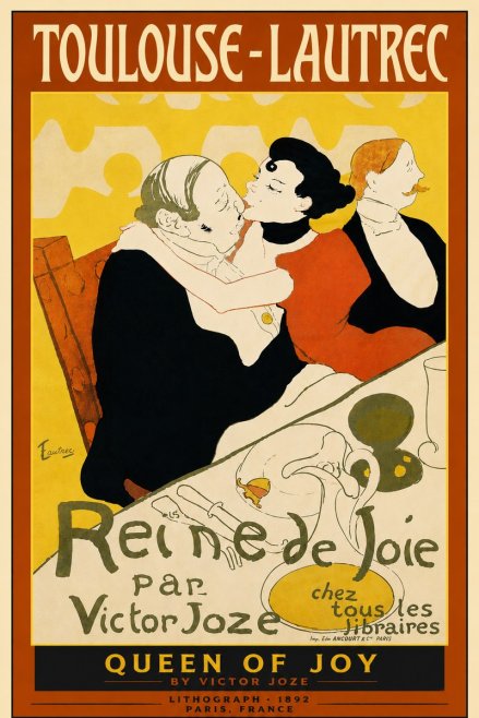 Toulouse-Lautrec Reine De Joie II No6 - Poszter