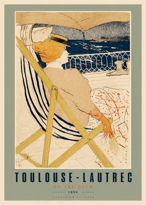 Toulouse-Lautrec On the Deck No3 - Poszter