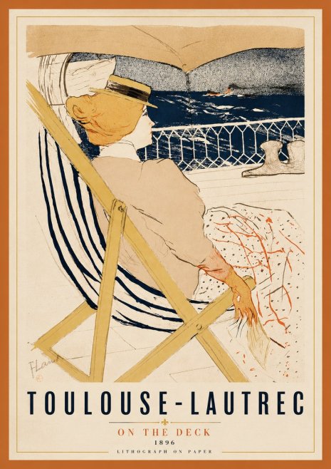 Toulouse-Lautrec On the Deck No4 - Poszter