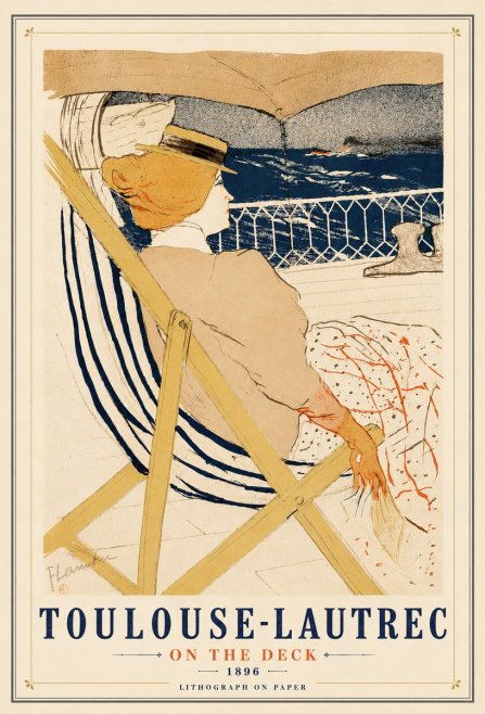 Toulouse-Lautrec On the Deck No5 - Poszter