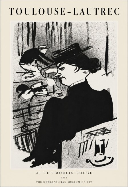Toulouse-Lautrec At the Moulin Rouge XII No1 - Poszter