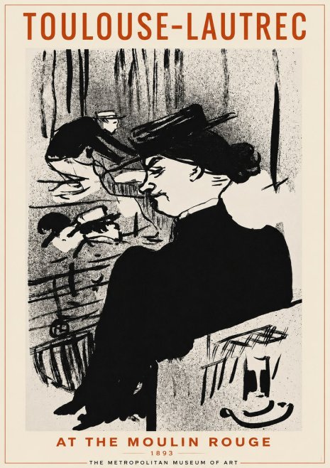 Toulouse-Lautrec At the Moulin Rouge XII No2 - Poszter