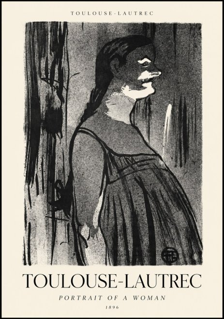 Toulouse-Lautrec Portrait of a Woman III No1 - Poszter