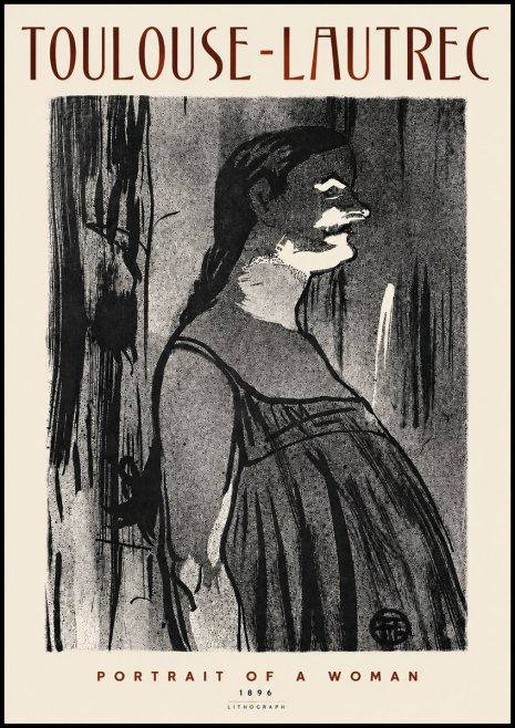 Toulouse-Lautrec Portrait of a Woman III No4 - Poszter