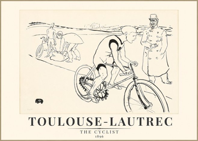 Toulouse-Lautrec The Cyclist No1 - Poszter