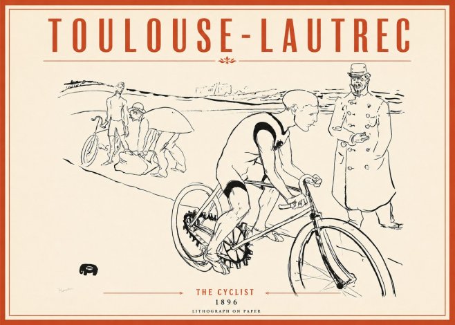 Toulouse-Lautrec The Cyclist No2 - Poszter