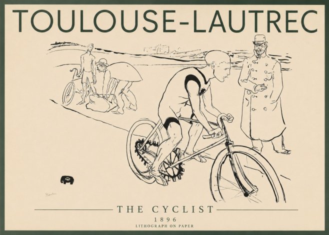 Toulouse-Lautrec The Cyclist No3 - Poszter