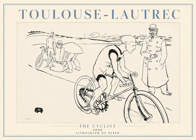Toulouse-Lautrec The Cyclist No4 - Poszter