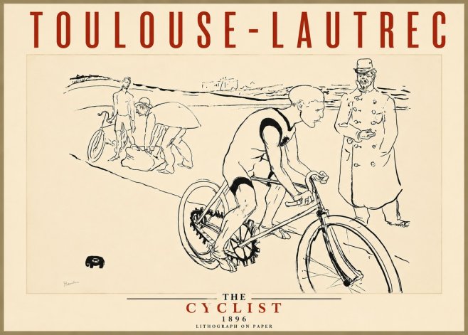 Toulouse-Lautrec The Cyclist No5 - Poszter