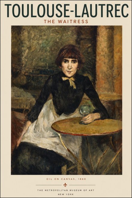 Toulouse-Lautrec The Waitress No3 - Poszter