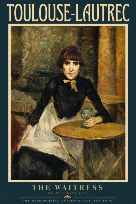 Toulouse-Lautrec The Waitress No4 - Poszter