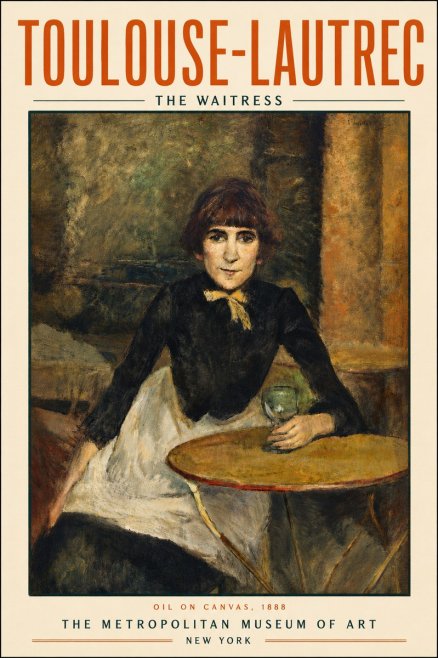 Toulouse-Lautrec The Waitress No6 - Poszter