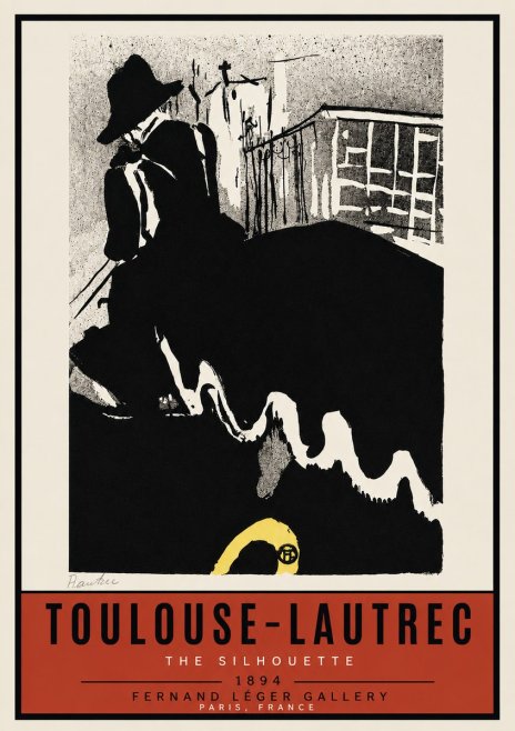 Toulouse-Lautrec The Silhouette No3 - Poszter