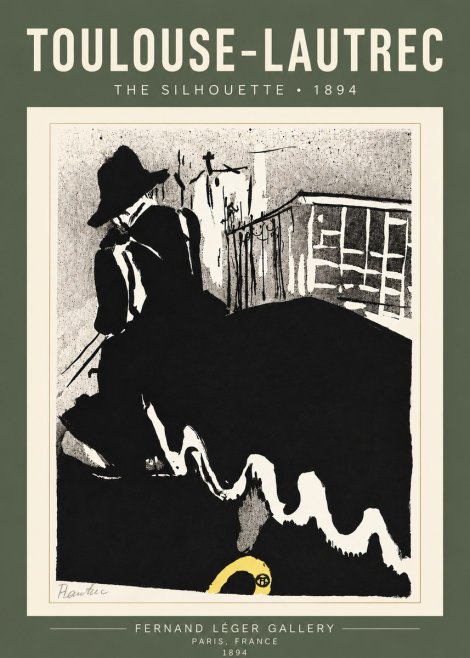 Toulouse-Lautrec The Silhouette No4 - Poszter