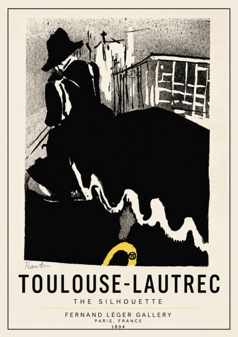 Toulouse-Lautrec The Silhouette No5 - Poszter