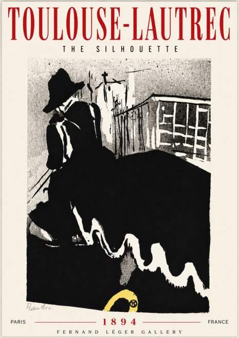 Toulouse-Lautrec The Silhouette No6 - Poszter