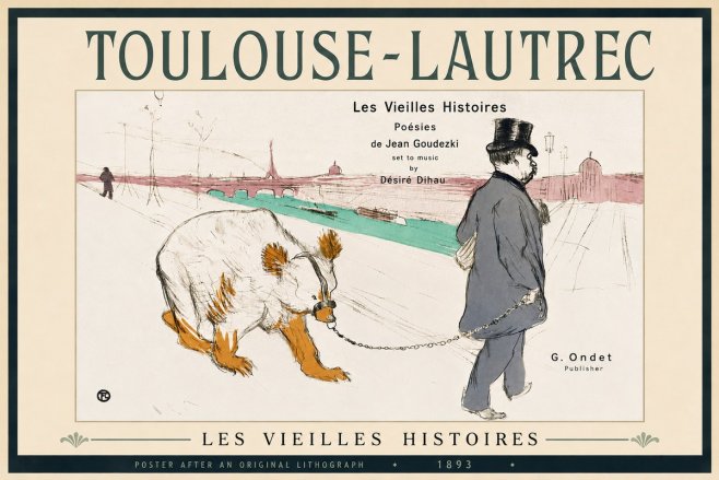 Toulouse-Lautrec Les Vieilles Histoires I No3 - Poszter
