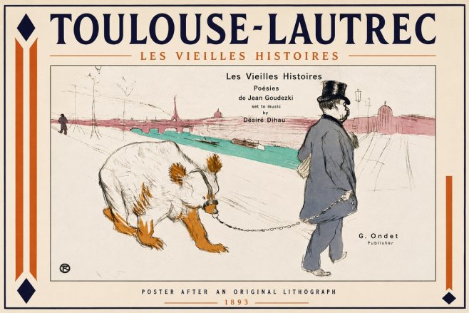 Toulouse-Lautrec Les Vieilles Histoires I No4 - Poszter