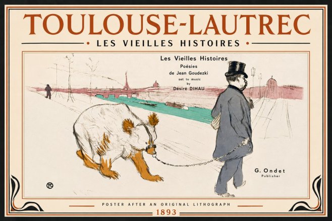 Toulouse-Lautrec Les Vieilles Histoires I No5 - Poszter