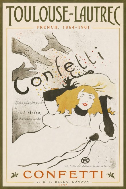 Toulouse-Lautrec Confetti No3 - Poszter