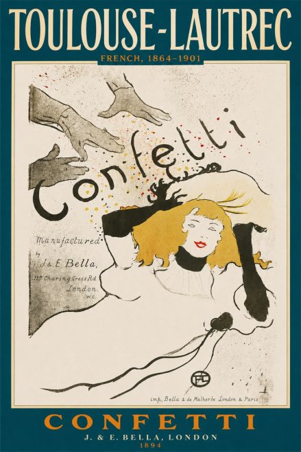 Toulouse-Lautrec Confetti No4 - Poszter
