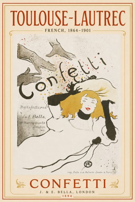 Toulouse-Lautrec Confetti No5 - Poszter