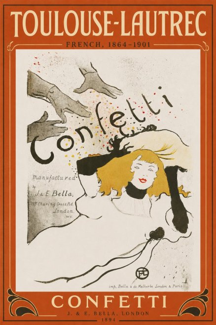 Toulouse-Lautrec Confetti No6 - Poszter