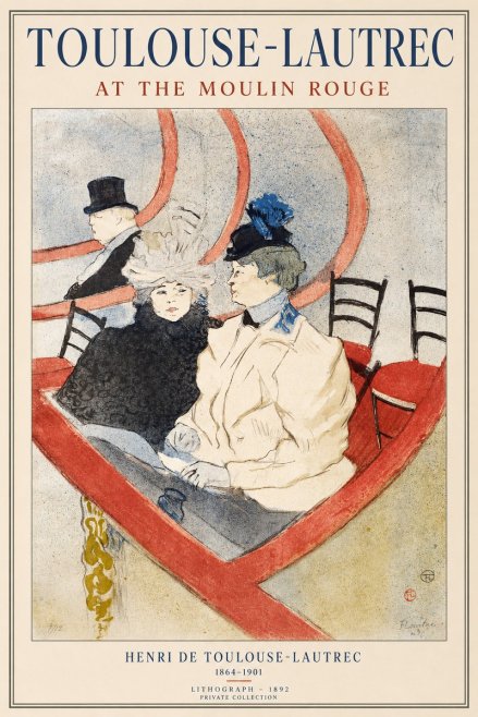 Toulouse-Lautrec At the Moulin Rouge XVI No1 - Poszter