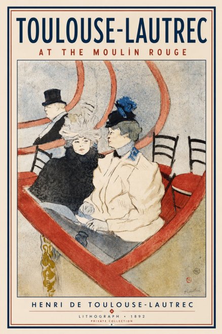 Toulouse-Lautrec At the Moulin Rouge XVI No3 - Poszter