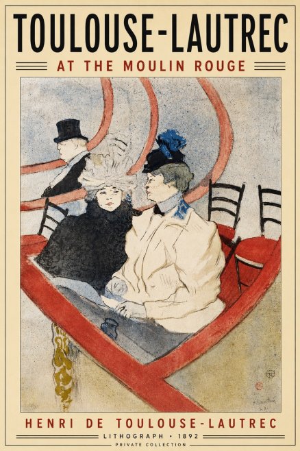 Toulouse-Lautrec At the Moulin Rouge XVI No4 - Poszter