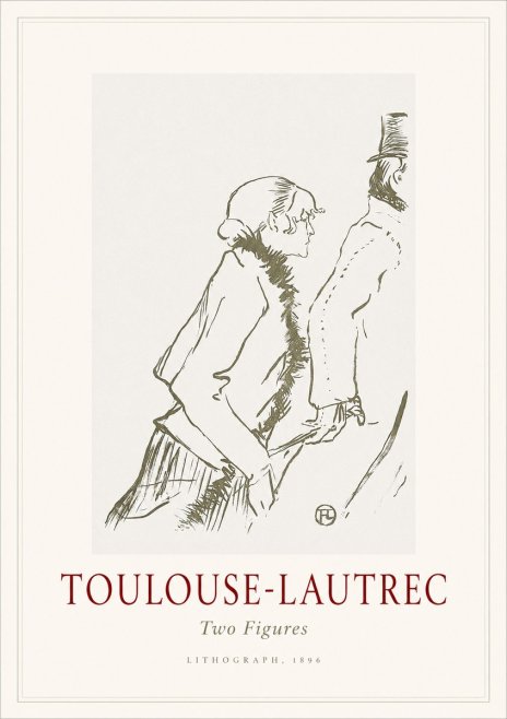 Toulouse-Lautrec Two Figures No1 - Poszter