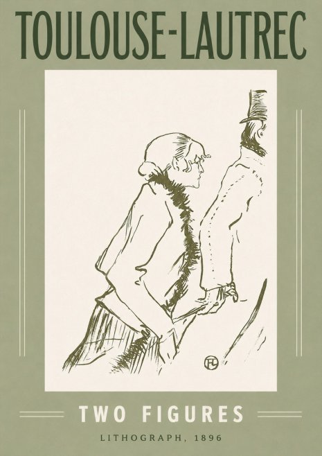 Toulouse-Lautrec Two Figures No2 - Poszter