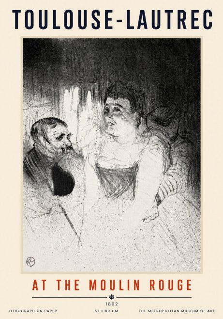Toulouse-Lautrec At the Moulin Rouge XVII No3 - Poszter