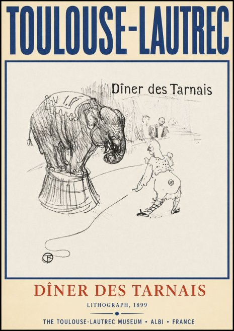 Toulouse-Lautrec Dîner Des Tarnais No2 - Poszter
