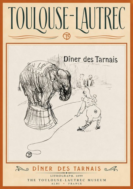 Toulouse-Lautrec Dîner Des Tarnais No4 - Poszter