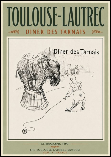 Toulouse-Lautrec Dîner Des Tarnais No5 - Poszter