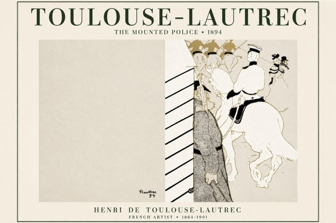 Toulouse-Lautrec The Mounted Police No3 - Poszter