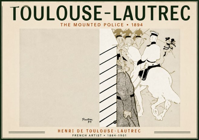 Toulouse-Lautrec The Mounted Police No6 - Poszter